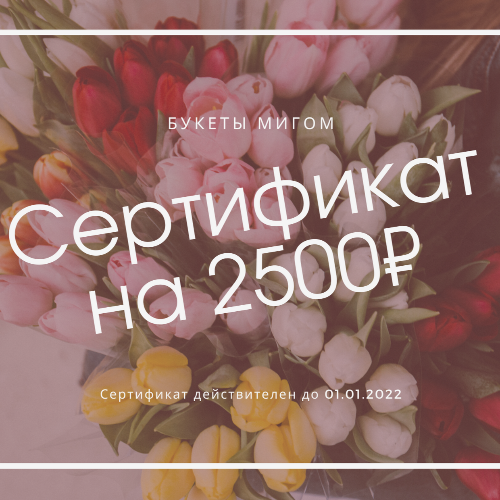 Подарочный сертификат на 2500 р.