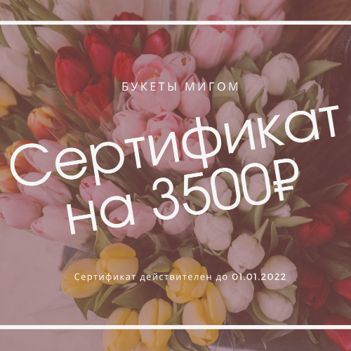 Подарочный сертификат на 3500 р.