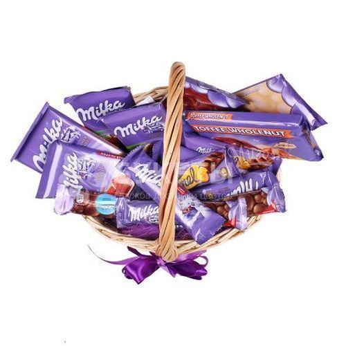 Подарочная корзина "Милка"